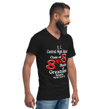 E. C. Central Class of 88 Shades of Greatness (Cardinal) R88 / WL Unisex Short Sleeve V-Neck T-Shirt