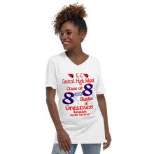E. C. Central Class of 88 Shades of Greatness (Mask) B88 / RL Unisex Short Sleeve V-Neck T-Shirt