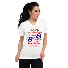 E. C. Central Class of 88 Shades of Greatness (Mask) R Unisex Short Sleeve V-Neck T-Shirt