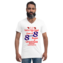 E. C. Central Class of 88 Shades of Greatness (Mask) R Unisex Short Sleeve V-Neck T-Shirt