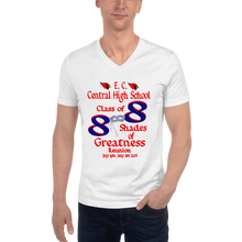 E. C. Central Class of 88 Shades of Greatness (Mask) R Unisex Short Sleeve V-Neck T-Shirt
