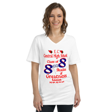 E. C. Central Class of 88 Shades of Greatness (Mask) R Unisex Short Sleeve V-Neck T-Shirt