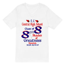 E. C. Central Class of 88 Shades of Greatness (Mask) B88 / Mixed  Unisex Short Sleeve V-Neck T-Shirt
