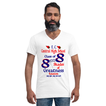 E. C. Central Class of 88 Shades of Greatness (Mask) B88 / Mixed  Unisex Short Sleeve V-Neck T-Shirt