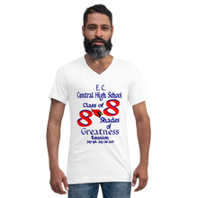 E. C. Central Class of 88 Shades of Greatness (Cardinal) B Unisex Short Sleeve V-Neck T-Shirt