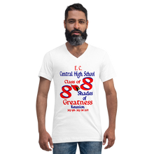 E. C. Central Class of 88 Shades of Greatness (Cardinal) R88 / Mixed Unisex Short Sleeve V-Neck T-Shirt