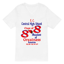 E. C. Central Class of 88 Shades of Greatness (Cardinal) R88 / Mixed Unisex Short Sleeve V-Neck T-Shirt