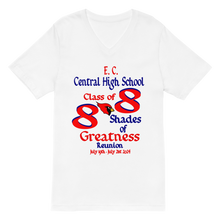 E. C. Central Class of 88 Shades of Greatness (Cardinal) R88/Mixed Lt. Unisex Short Sleeve V-Neck T-Shirt