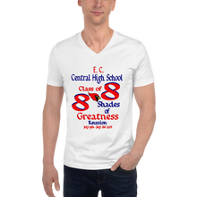 E. C. Central Class of 88 Shades of Greatness (Cardinal) R88/Mixed Lt. Unisex Short Sleeve V-Neck T-Shirt