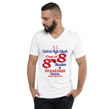 E. C. Central Class of 88 Shades of Greatness (Cardinal) R88 / Mixed Unisex Short Sleeve V-Neck T-Shirt