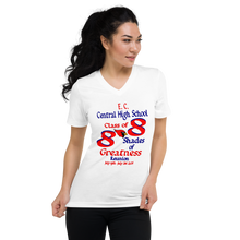 E. C. Central Class of 88 Shades of Greatness (Cardinal) R88 / Mixed Unisex Short Sleeve V-Neck T-Shirt
