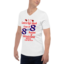 E. C. Central Class of 88 Shades of Greatness (Mask) R Unisex Short Sleeve V-Neck T-Shirt