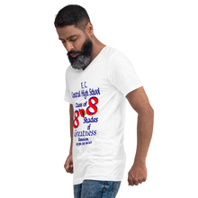 E. C. Central Class of 88 Shades of Greatness (Cardinal) B Unisex Short Sleeve V-Neck T-Shirt