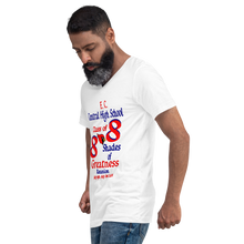 E. C. Central Class of 88 Shades of Greatness (Cardinal) R88 / Mixed Unisex Short Sleeve V-Neck T-Shirt