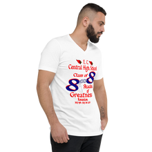 E. C. Central Class of 88 Shades of Greatness (Mask) B88/RL Unisex Short Sleeve V-Neck T-Shirt