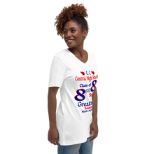 E. C. Central Class of 88 Shades of Greatness (Mask) B88 / Mixed  Unisex Short Sleeve V-Neck T-Shirt
