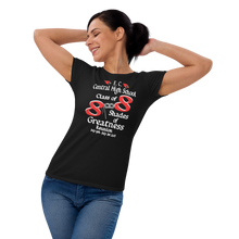 E C Central Class of 88 Shades of Greatness Women's fitted short sleeve T-Shirt (Mask) R88/WL