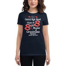 E C Central Class of 88 Shades of Greatness Women's fitted short sleeve T-Shirt (Mask) R88/WL