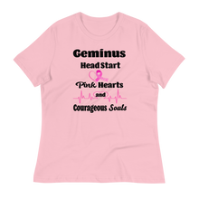 Geminus Headstart Pink Hearts and Courageous Souls Women's Relaxed T-Shirt - BC