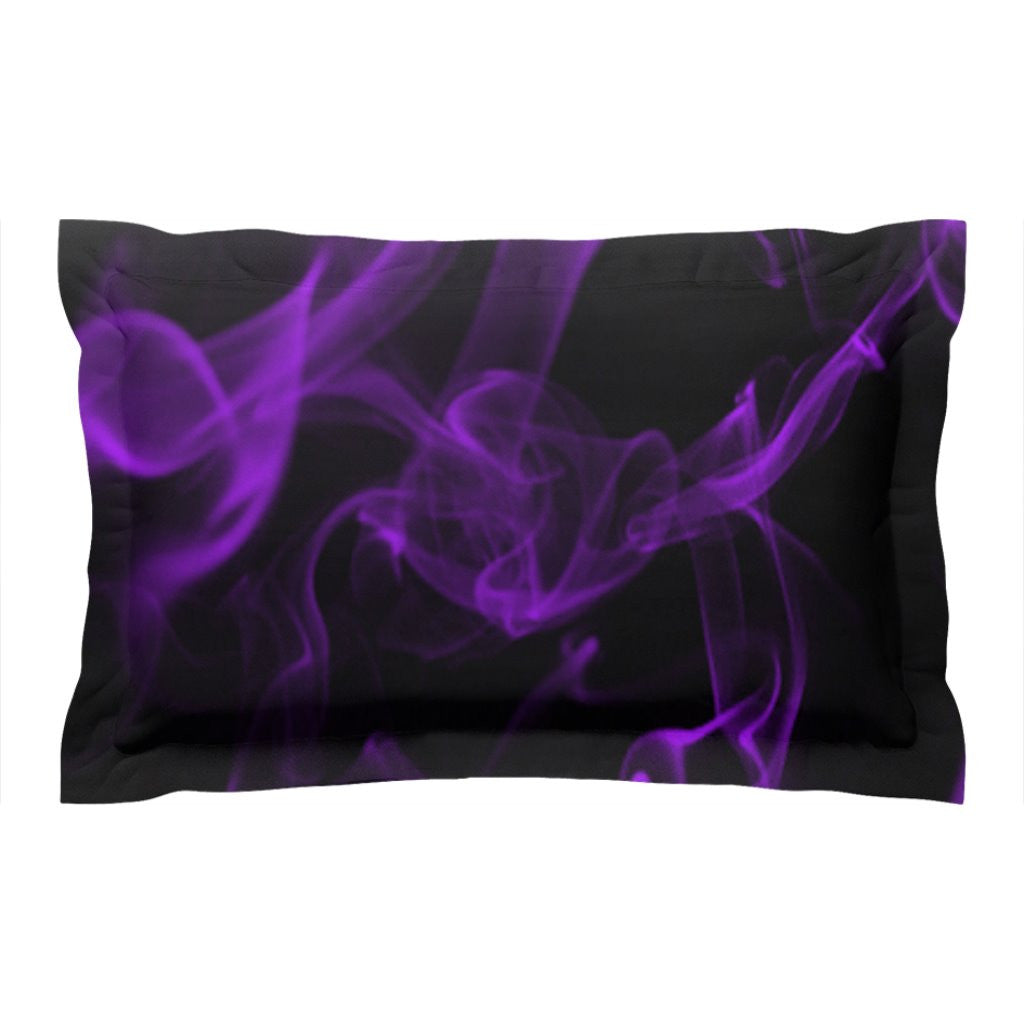 Smokey Purple & Black Pillow Sham