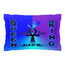 King & Queen Purple/Blue Passion Power Life Pillow Shams
