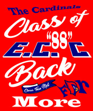 E.C Central Class of "88" Short-Sleeve Unisex T-Shirt (DTG-BC) Red