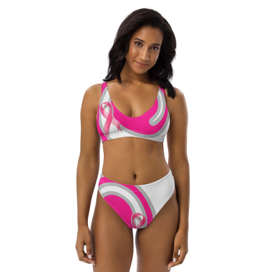 Breast Cancer Survivor Recycled high-waisted bikini