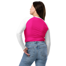 Eye Am Nu - Pink for a Cure It's A Swirl Recycled long-sleeve crop top