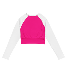 Eye Am Nu - Pink for a Cure It's A Swirl Recycled long-sleeve crop top