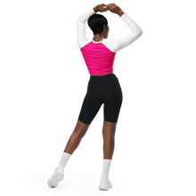 Eye Am Nu - Pink for a Cure It's A Swirl Recycled long-sleeve crop top