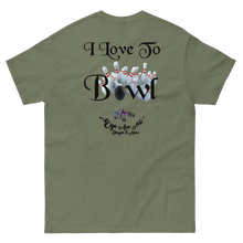 I Love to Bowl Men's classic tee