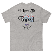 I Love to Bowl Men's classic tee
