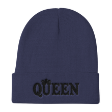 Queen Knit Beanie (Black Lt)