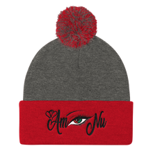 Eye Am Nu (TM) RBG Black Beauty Women Pom Pom Knit Cap