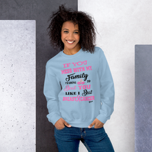 If You Mess with the Family "Breast Cancer" Unisex Short-Sleeve Unisex Sweatshirt