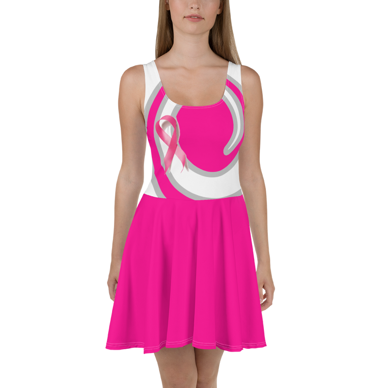 pink dress for breast cancer breast cancer pink dresses Pink Breast Cancer Ribbon Pattern Print Short Sleeve Maxi Dress
