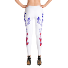 Why Say it "Jut Say It" American Red White Blue Leggings