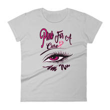 Pink For A Cure Eye Am Nu (TM) (Pink Burst) Women's short sleeve t-shirt