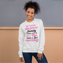 If You Mess with the Family "Breast Cancer" Unisex Short-Sleeve Unisex Sweatshirt