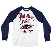 Pink For A Cure Eye Am Nu (TM) Long Sleeve Baseball T-Shirt