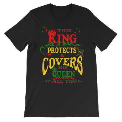 This King Protects & Covers His Queen RBGG Unisex short sleeve t-shirt
