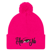 Eye Am Nu (TM) RBG Black Beauty Women Pom Pom Knit Cap