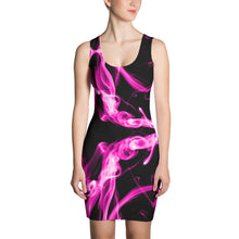 Black Smokey Hot Pink Power Dress