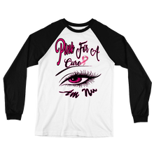 Pink For A Cure Eye Am Nu (TM) Long Sleeve Baseball T-Shirt