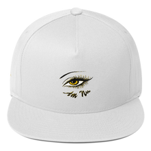 "Eye Am Nu" Shining Yellow Sunlight Flat Bill Cap