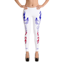 Why Say it "Jut Say It" American Red White Blue Leggings