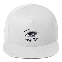 "Eye Am Nu" Purple Passion Flat Bill Cap