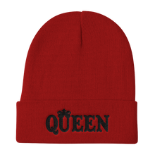 Queen Knit Beanie (Black Lt)