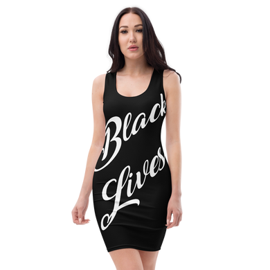 Black Lives Matter Fitted Dress