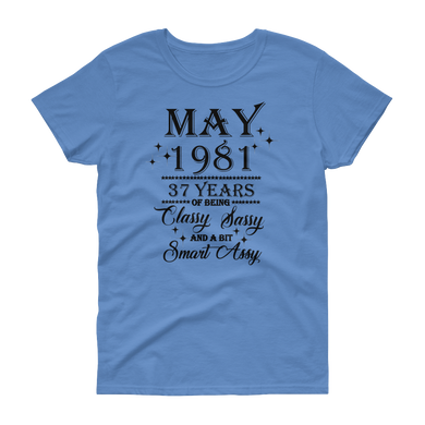 May 1981 (Black Lts) Women's short sleeve t-shirt